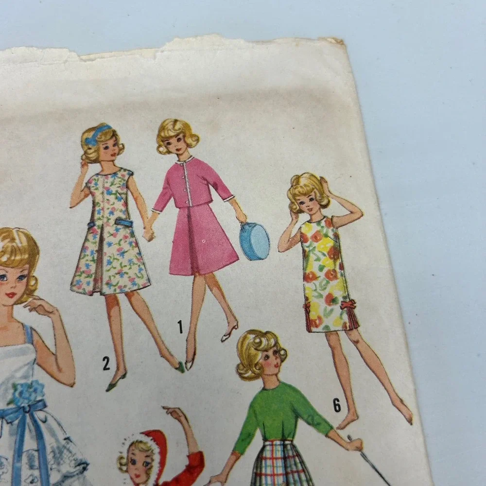 Simplicity‎ Vintage 1950's Doll Wardobe Pattern #5214 Tammy and Jan 12